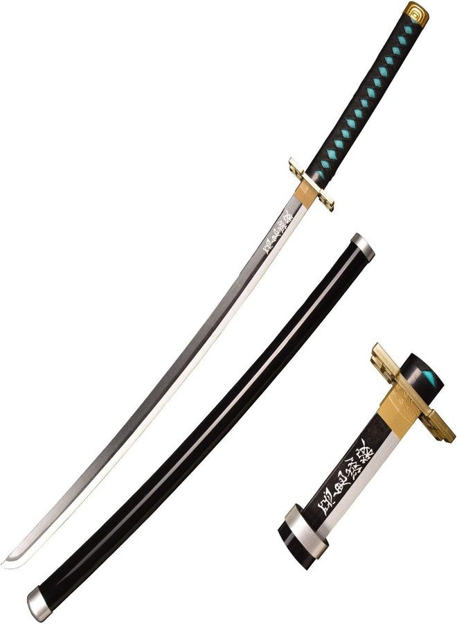 Offo Demon Slayer Muichiro Tokito (100cm Life-Size) Wooden Katana | Premium Anime Sword for Cosplay, Martial Arts, Display & Training | Elegant Gift for Fans, Kids, Teens & Collectors - Image 1